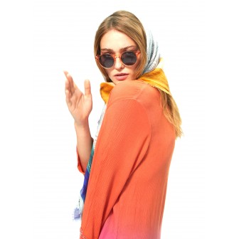 KURTA-TIE-DYE-BICOLOR-NARANJA-FUCSIA-LOLA-CASADEMUNT 2