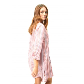 KURTA-ESTAMPADO-RAYAS-ROSA-AMARILLO-LOLA-CASADEMUNT 2