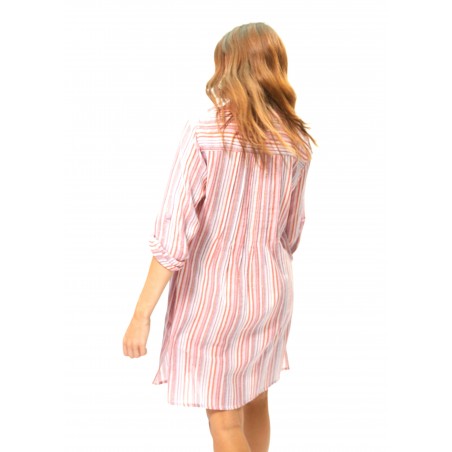 KURTA-ESTAMPADO-RAYAS-ROSA-AMARILLO-LOLA-CASADEMUNT KURTA-ESTAMPADO-RAYAS-ROSA-AMARILLO-LOLA-CASADEMUNT