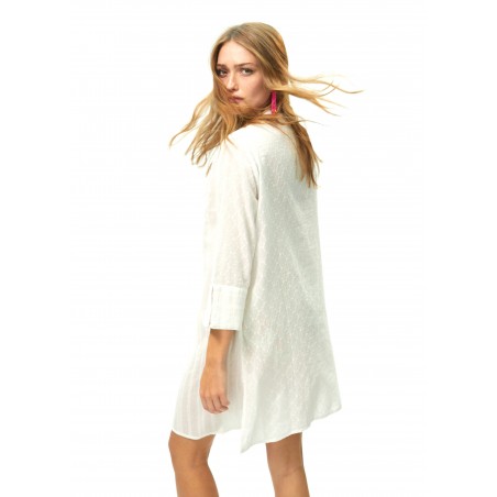 KAFTAN-BLANCO-CUELLO-MAO-BORDADOS-COMBINADOS-LOLA-CASADEMUNT