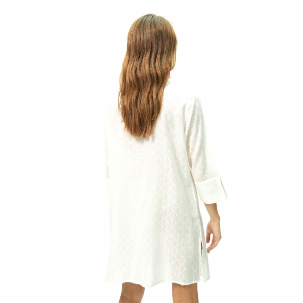 KAFTAN-BLANCO-CUELLO-MAO-BORDADOS-COMBINADOS-LOLA-CASADEMUNT