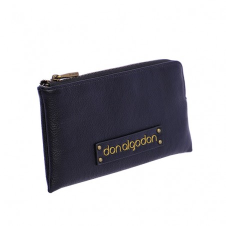 CARTERA-UNA-CREMALLERA-NEGRA-DON-ALGODÓN CARTERA-UNA-CREMALLERA-NEGRA-DON-ALGODÓN