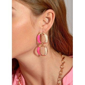 PENDIENTES-DOS-ESLABONES-DORADO-LACADOS-LOLA-CASADEMUNT 2