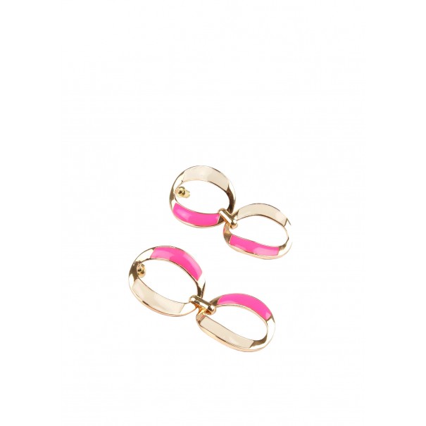 PENDIENTES-DOS-ESLABONES-DORADO-LACADOS-LOLA-CASADEMUNT