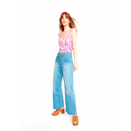 TOP-ESTAMPADO-LOGOMANIA-FUCSIA-TIRANTES-PUNTO-LOLA-CASADEMUNT TOP-ESTAMPADO-LOGOMANIA-FUCSIA-TIRANTES-PUNTO-LOLA-CASADEMUNT