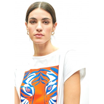 CAMISETA-BLANCA-CABEZA-TIGRE-AZUL-NEGRA-LOLA-CASADEMUNT 2