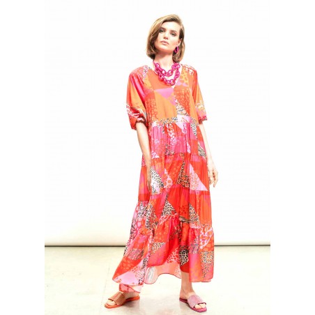 VESTIDO-LARGO-ESTAMPADO-MULTICOLOR-LOLA-CASADEMUNT VESTIDO-LARGO-ESTAMPADO-MULTICOLOR-LOLA-CASADEMUNT