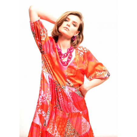 VESTIDO-LARGO-ESTAMPADO-MULTICOLOR-LOLA-CASADEMUNT VESTIDO-LARGO-ESTAMPADO-MULTICOLOR-LOLA-CASADEMUNT