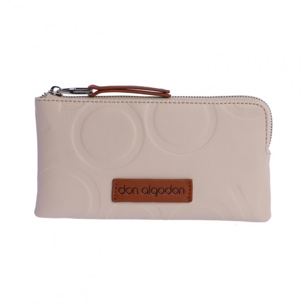 CARTERA-CREMALLERA-GRABADO-LOGO-BEIGE-DON-ALGODÓN