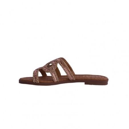 SANDALIAS-MARRÓN-TIRAS-CENEFA-BRILLANTES-DON-ALGODÓN SANDALIAS-MARRÓN-TIRAS-CENEFA-BRILLANTES-DON-ALGODÓN