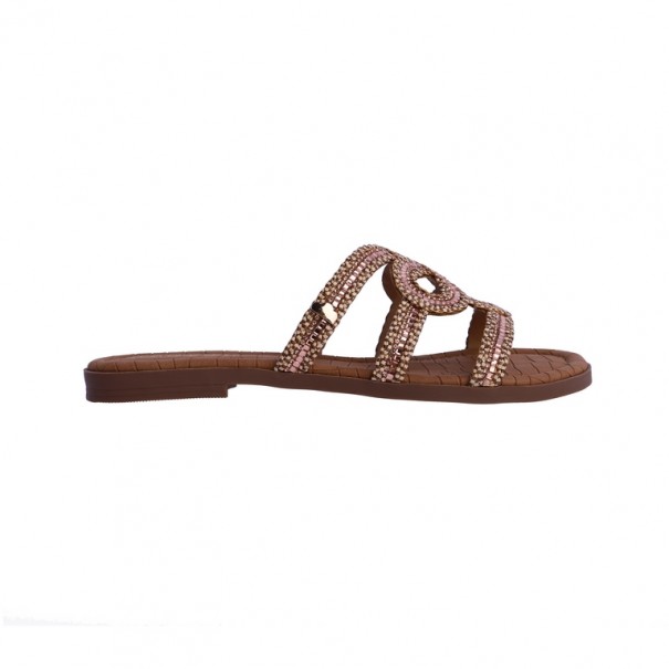 SANDALIAS-MARRÓN-TIRAS-CENEFA-BRILLANTES-DON-ALGODÓN