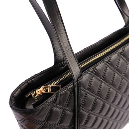 BOLSO-SHOPPER-ACOLCHADO-ROMBOS-NEGRO-DOS-ASAS-DON-ALGODÓN BOLSO-SHOPPER-ACOLCHADO-ROMBOS-NEGRO-DOS-ASAS-DON-ALGODÓN