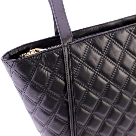 BOLSO-SHOPPER-ACOLCHADO-ROMBOS-NEGRO-DOS-ASAS-DON-ALGODÓN BOLSO-SHOPPER-ACOLCHADO-ROMBOS-NEGRO-DOS-ASAS-DON-ALGODÓN