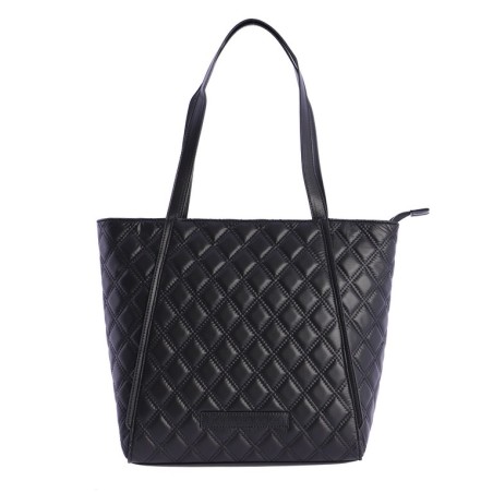 BOLSO-SHOPPER-ACOLCHADO-ROMBOS-NEGRO-DOS-ASAS-DON-ALGODÓN BOLSO-SHOPPER-ACOLCHADO-ROMBOS-NEGRO-DOS-ASAS-DON-ALGODÓN
