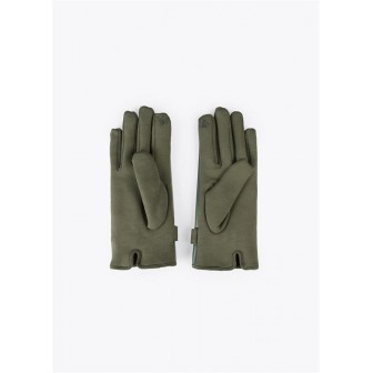 GUANTES-COMBINADOS-CHAROL-TEXTIL-HUELLA-DEDO-VERDE-LOLA-CASADEMUNT 2