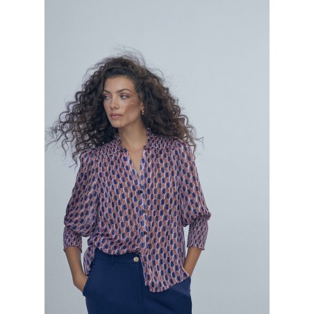 CAMISA-MULTI-ESTAMPADO-GEOMÉTRICO-FRUNCIDO-LOLA-CASADEMUNT