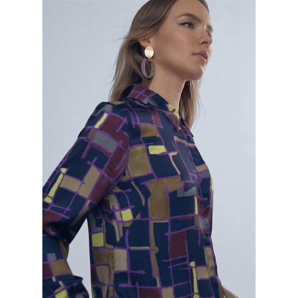 CAMISA-FLUIDA-SATINADA-MULTICOLOT.BOTONES-OCULTOS-CUELLO-PUÑOS-CAMISEROS-LOLA-CASADEMUNT