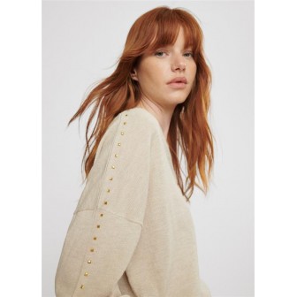 JERSEY.TACHAS-CUELLO-MANGAS-BEIGE-LOLA-CASADEMUNT 2