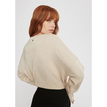 JERSEY.TACHAS-CUELLO-MANGAS-BEIGE-LOLA-CASADEMUNT