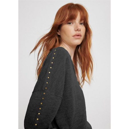 JERSEY.TACHAS-CUELLO-MANGAS-GRIS-LOLA-CASADEMUNT