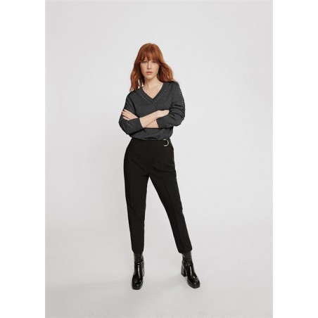 JERSEY.TACHAS-CUELLO-MANGAS-GRIS-LOLA-CASADEMUNT