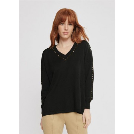 JERSEY.TACHAS-CUELLO-MANGA-NEGRO-LOLA-CASADEMUNT