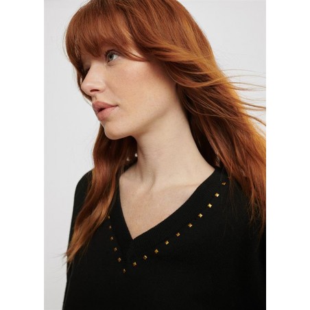 JERSEY.TACHAS-CUELLO-MANGA-NEGRO-LOLA-CASADEMUNT