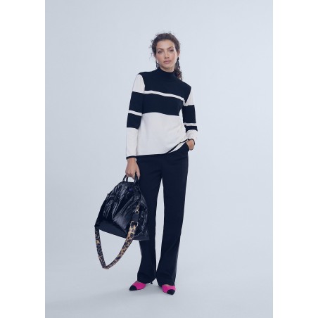 JERSEY-BICOLOR-BLANCO-NEGRO-LOGO-STRASS-LOLA-CASADEMUNT