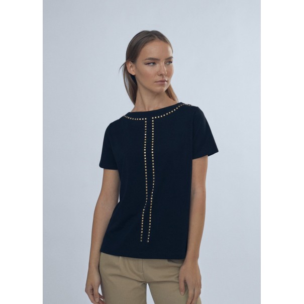 CAMISETA-TACHUELAS-DORADAS-LOLA-CASADEMUNT