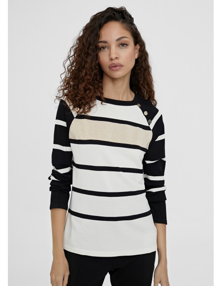 JERSEY-RAYAS..NEGRO-CRUDO-LOLA-CASADEMUNT