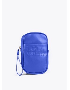 BOLSO-MÓVIL-EFECTO-PIEL-AZUL-ASA-DE-MANO-ASA-BANDOLERA-LOLA-CASADEMUNT 2