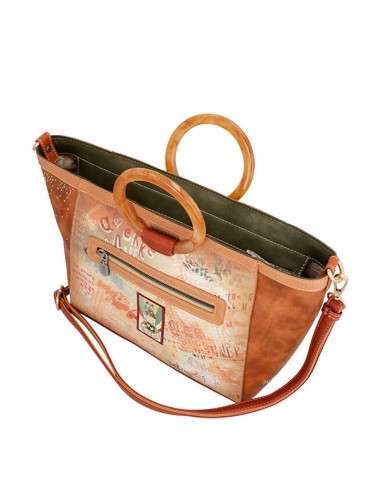 BOLSO-DOS-ASAS-REDONDAS-METRAQUILATO-ASA-BANDOERA-PEACE&LOVE-FLOWERS-ANEKKE