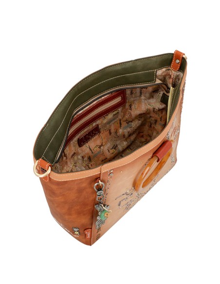 BOLSO-DOS-ASAS-REDONDAS-METRAQUILATO-ASA-BANDOERA-PEACE&LOVE-FLOWERS-ANEKKE