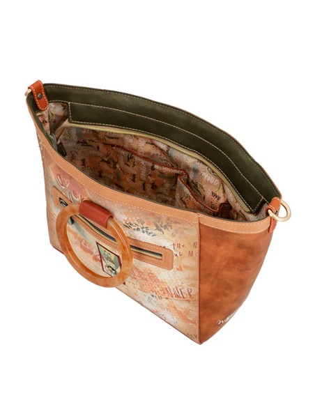 BOLSO-DOS-ASAS-REDONDAS-METRAQUILATO-ASA-BANDOERA-PEACE&LOVE-FLOWERS-ANEKKE