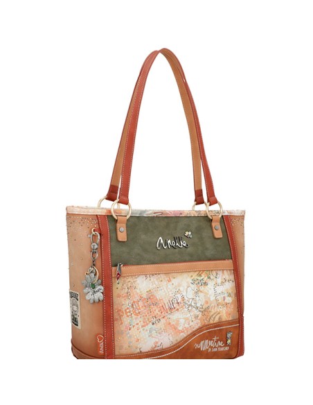 BOLSO HOMBRO PEACE & LOVE FLOWERS ANEKKE