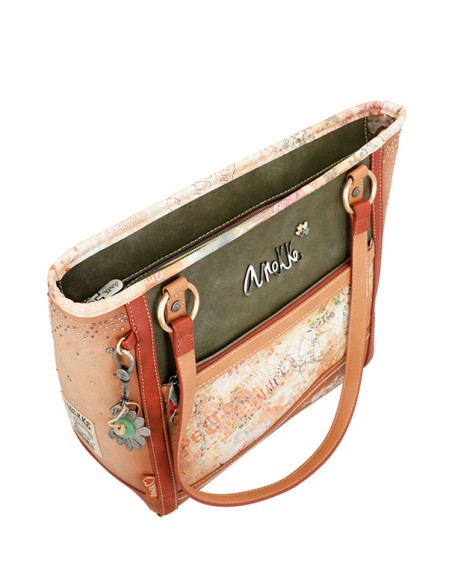 BOLSO HOMBRO PEACE & LOVE FLOWERS ANEKKE