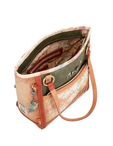 BOLSO HOMBRO PEACE & LOVE FLOWERS ANEKKE