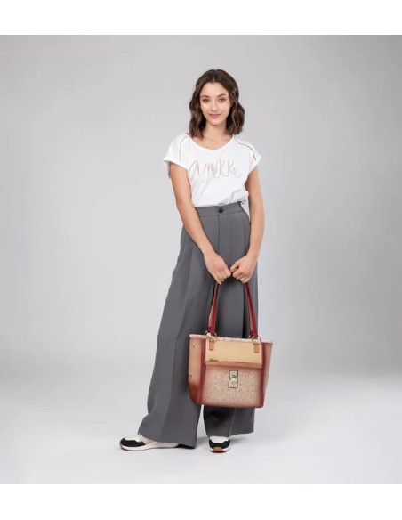 BOLSO HOMBRO PEACE & LOVE FLOWERS ANEKKE