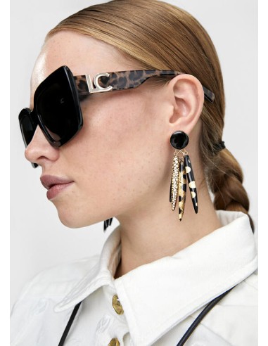 PENDIENTES.TIRAS-LÁGRINA-ESTILO-AFRICANO-COLORES-ESTAMPADOS-CIERRE-PRESIÓN-LOLA-CASADEMUNT