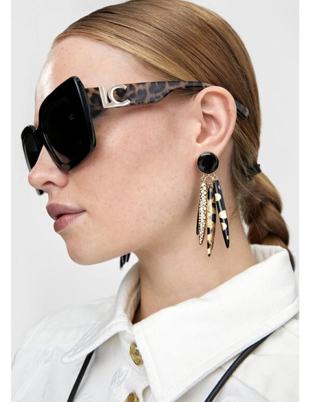 PENDIENTES.TIRAS-LÁGRINA-ESTILO-AFRICANO-COLORES-ESTAMPADOS-CIERRE-PRESIÓN-LOLA-CASADEMUNT