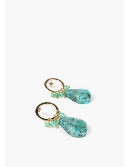 PENDIENTES-ARO-COLGANTE-TURQUESA-BOLITAS-AL-TONO-LOLA-CASADEMUNT