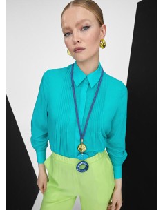 COLLAR-MAXI-CORDÓN-AZUL-COLGANTE-TRES-PIEZAS-AZULES-DORADO-CIERRE-LANGOSTA-LOLA-CASADEMUNT 2