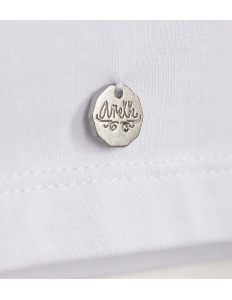 CAMISETA-BLANCA-LOGO-BRILANTITOS-PLATA-ANEKKE