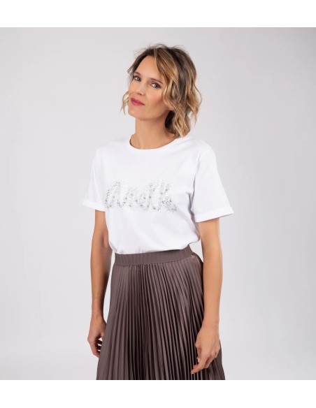 CAMISETA-BLANCA-LOGO-BRILANTITOS-PLATA-ANEKKE