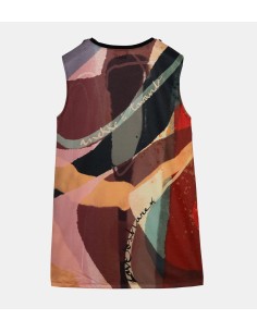 VESTIDO-ESTAMPADO-MULTICOLOR-DESMANGADO-CUELLO-REDONDO-NATURE-SIXTIES-ANEKKE 2
