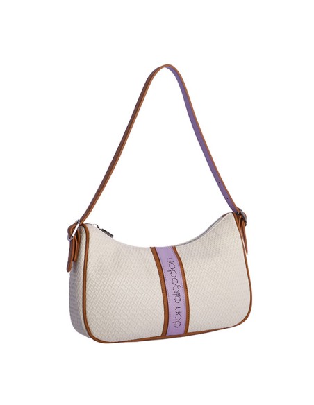 BOLSO-UN-ASA-COMBINADO-MARFIL-MARRÓN-LILA-ELENA-DON-ALGODÓN BOLSO-UN-ASA-COMBINADO-MARFIL-MARRÓN-LILA-ELENA-DON-ALGODÓN