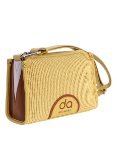 BANDOLERA-AMARILLA-RAFIA-PIEL-SINTÉTICA-MARRÓN-BEIGE-RECTANGULAR-ASA-BANDOLERA-ARIANA-DON-ALGODÓN