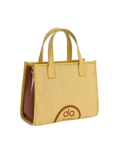 SHOPPER-AMARILLO-OCRE-RADIA.DETALLES-PIEL-SINTÉTICA-DOS-ASAS-MANO-ASA-BANDOLERA-ARANTXA-DON-ALGODÓN