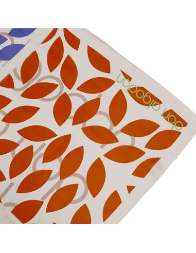 PAÑUELO-HOJAS-COLORES-CUADRADOS-LOGOTIPADO-A-CONTRASTE-MOCONOS-DON-ALGODÓN