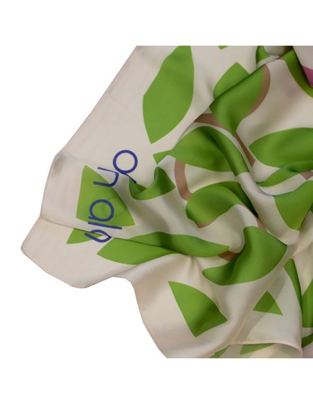 PAÑUELO-HOJAS-COLORES-CUADRADOS-LOGOTIPADO-A-CONTRASTE-MOCONOS-DON-ALGODÓN
